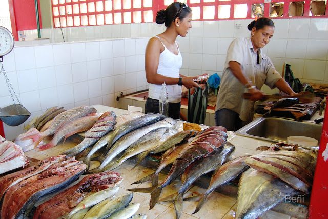 Pescaderas en el mercado de Cumana