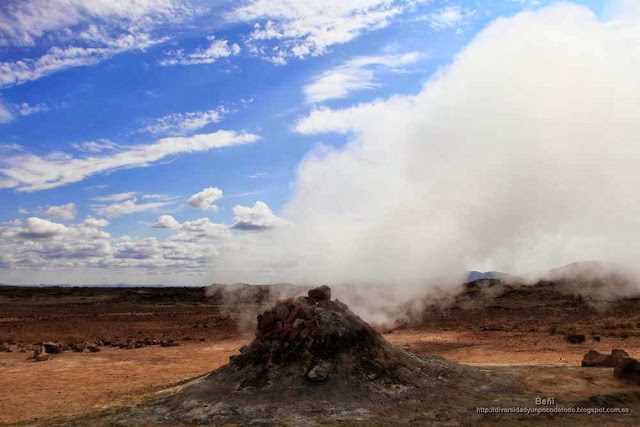 Fumarolas en Namafjall y Hverir (Islandia)