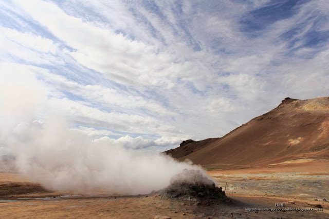 fumarolas en Namafjall y Hverir (Islandia)