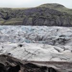 Glaciar que termina en el lago Kvarjokull