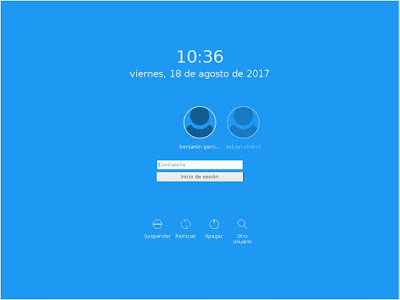 pantalla en negro tras el inicio de sesion
