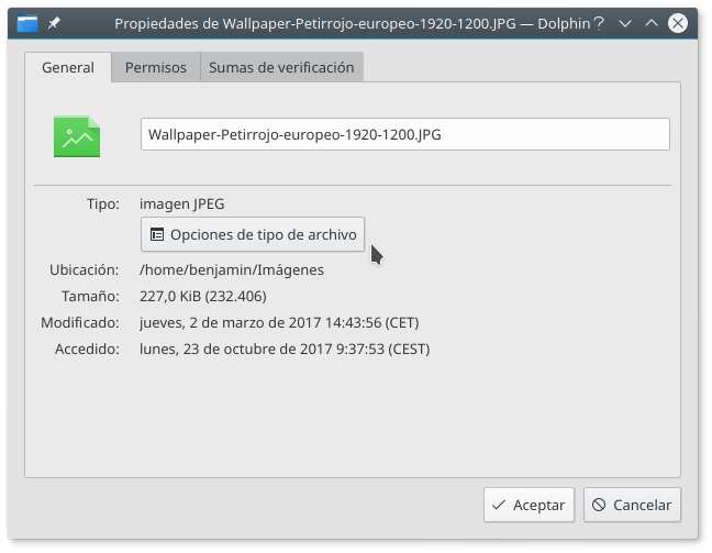 personalizar asociacion de archivos en dolphin