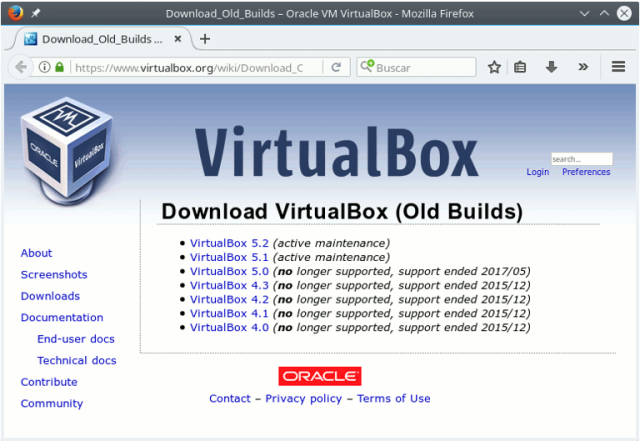download virtualbox old builds